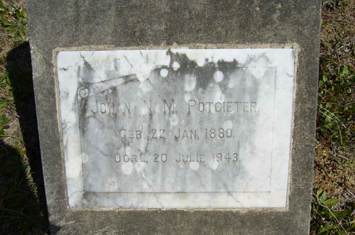 POTGIETER Johan N.M. 1880-1943