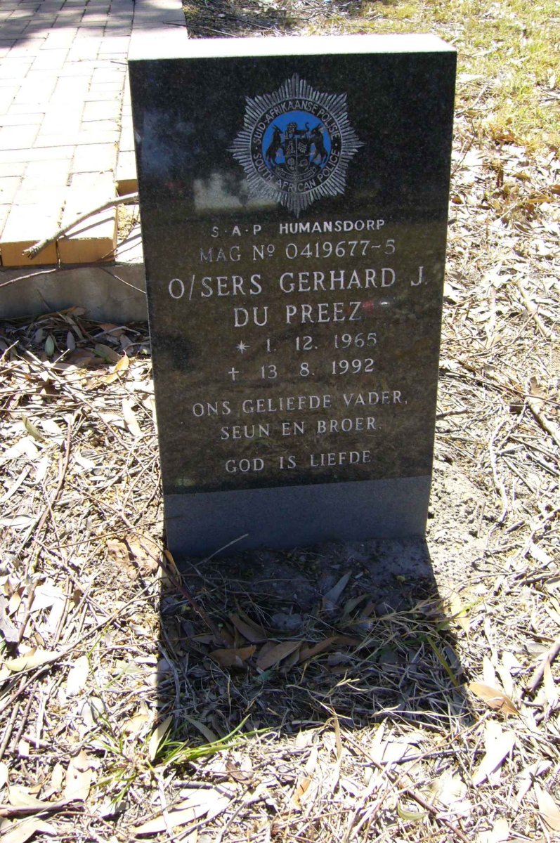 PREEZ Gerhard J., du 1965-1992