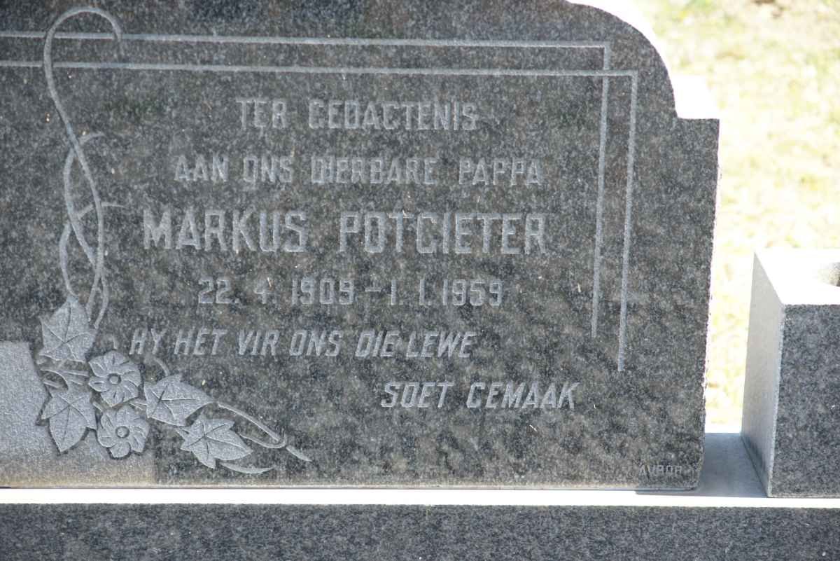 POTGIETER Markus 1909-1959