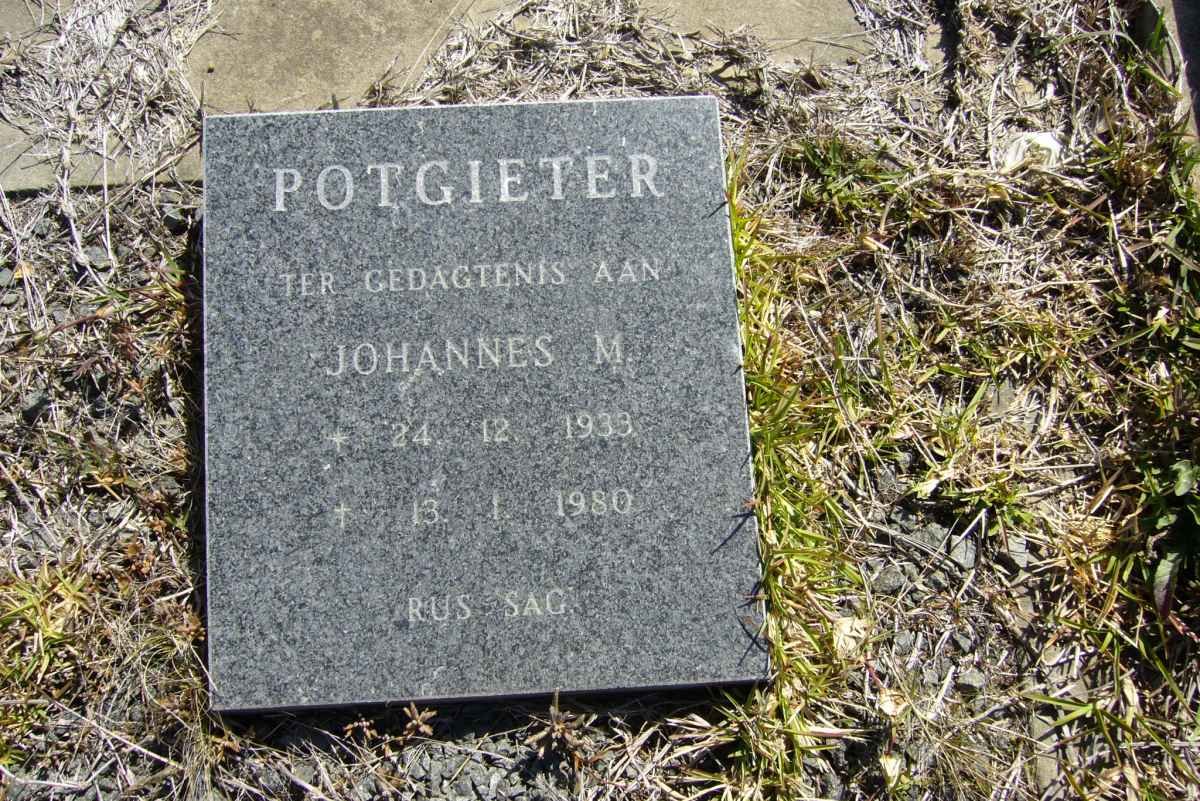 POTGIETER Johannes M. 1933-1980