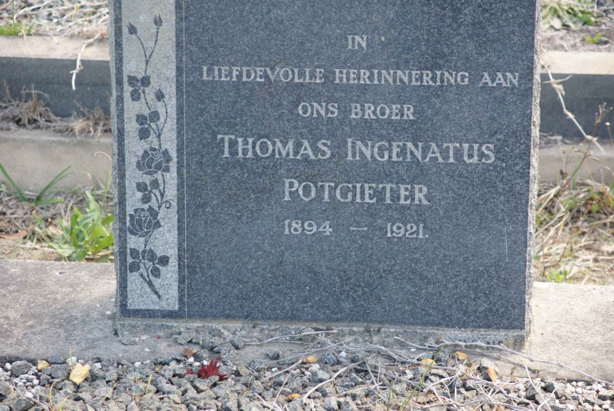 POTGIETER Thomas Ingenatus 1894-1921