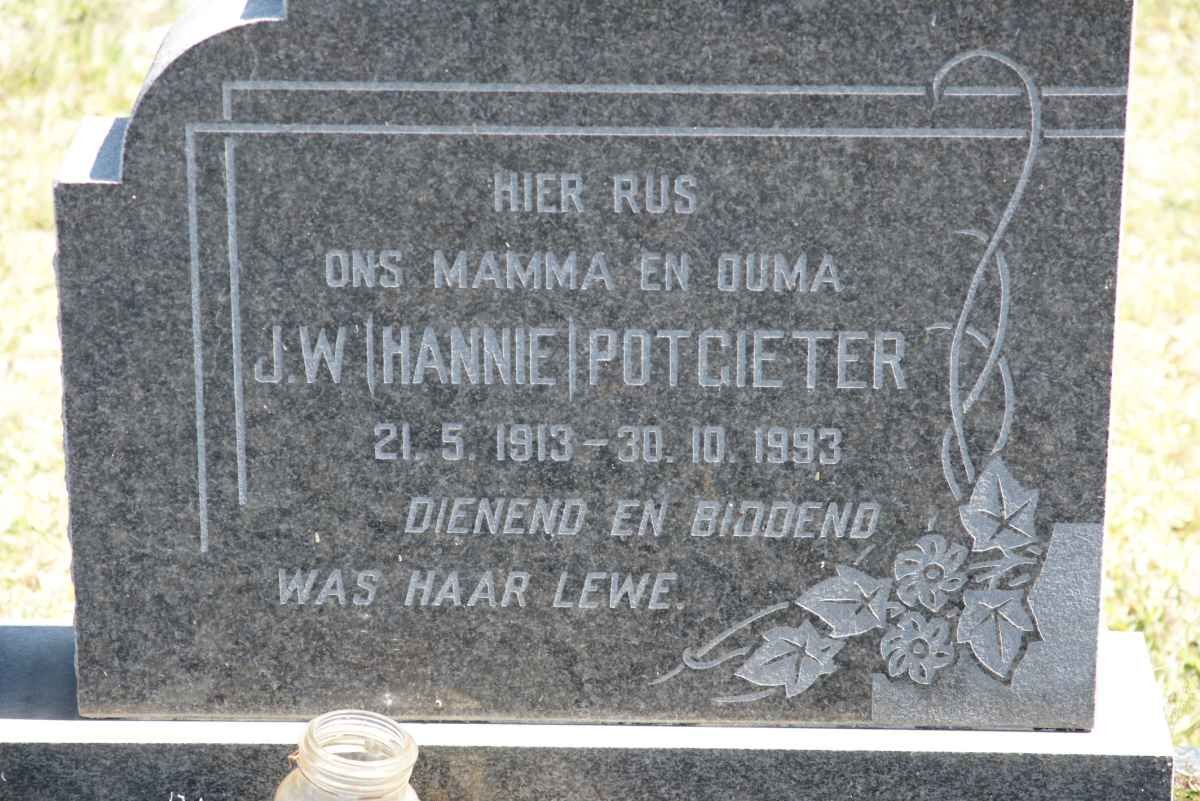 POTGIETER J.W. 1913-1993