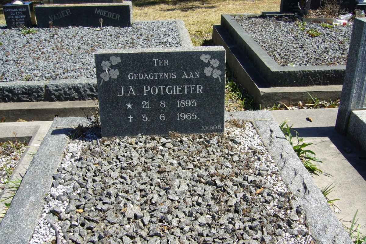POTGIETER J.A. 1893-1965