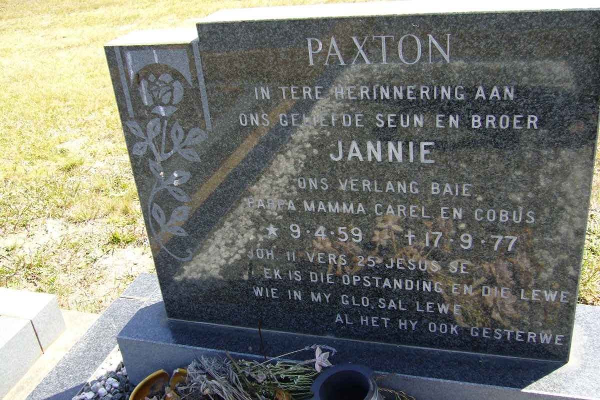 PAXTON Jannie 1959-1977