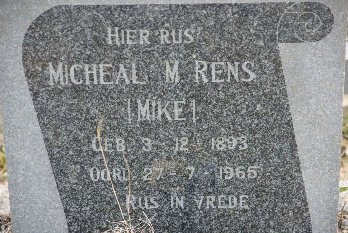 RENS Micheal M. 1893-1965