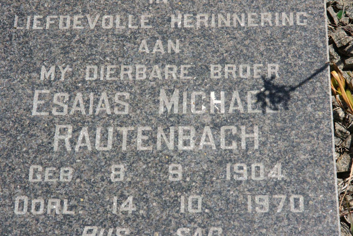 RAUTENBACH Esias Michael 1904-1970
