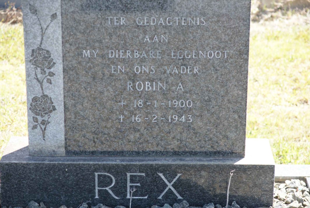 REX Robin A. 1900-1943