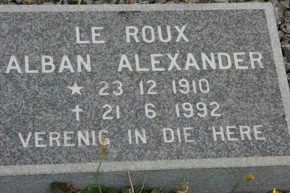 ROUX Alban Alexander, le 1910-1992