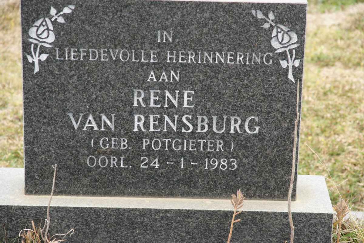 RENSBURG Rene, van nee POTGIETER -1983