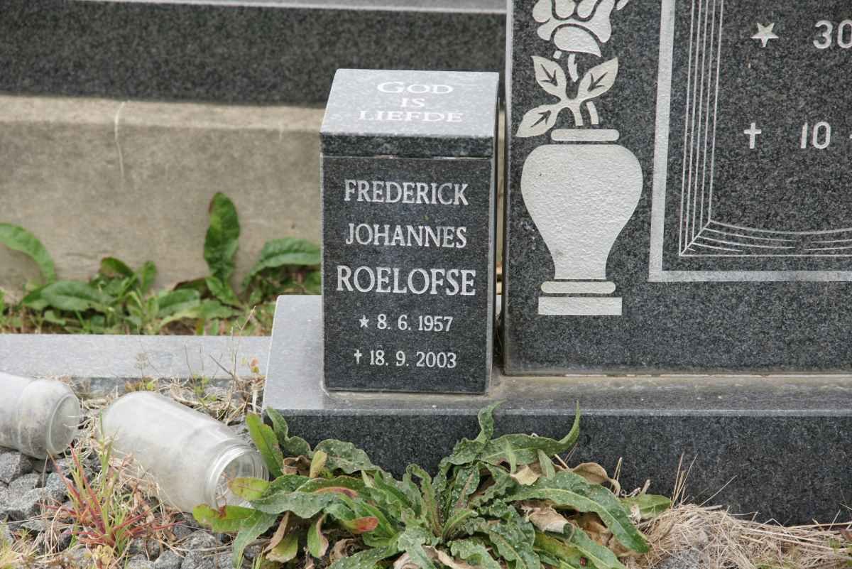 ROELOFSE Frederick Johannes 1957-2003