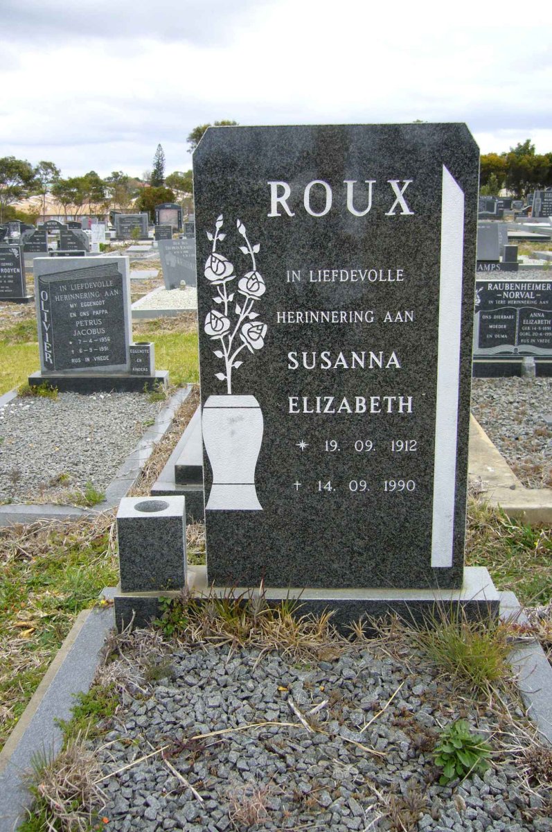 ROUX Susanna Elizabeth 1912-1990