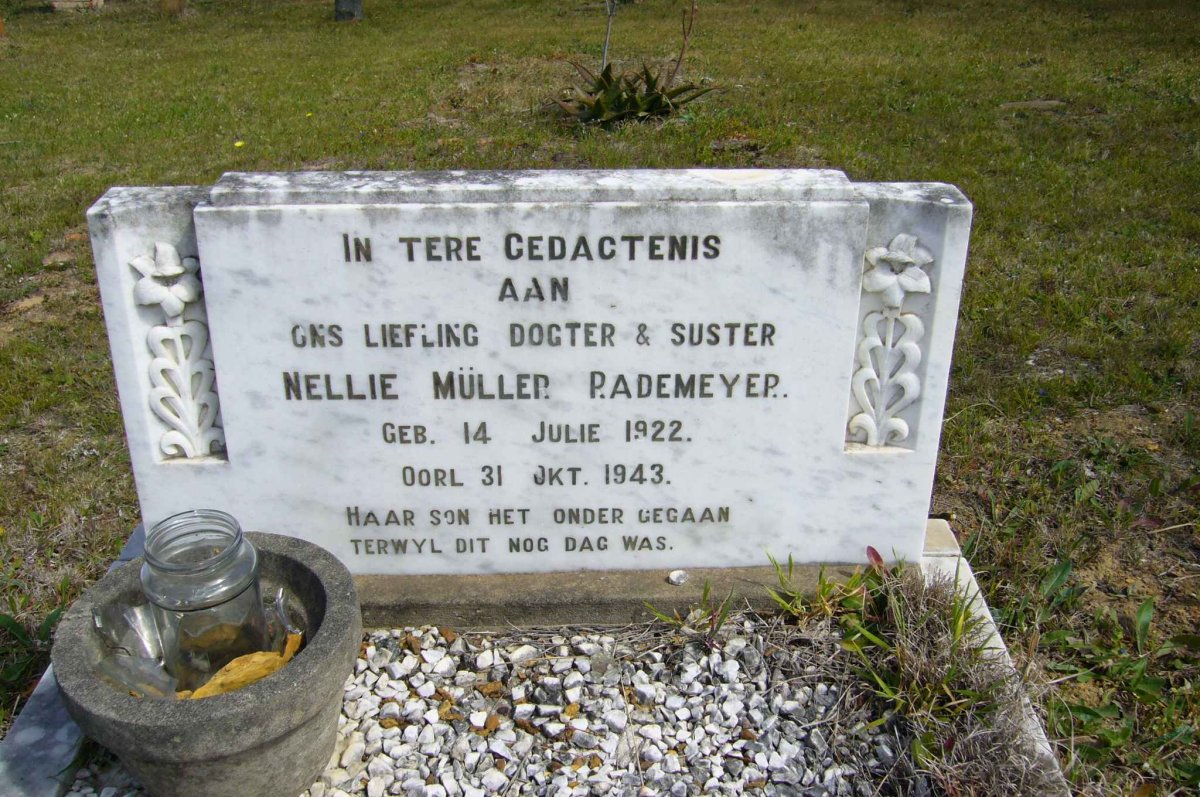 RADEMEYER Nellie Müller 1922-1943