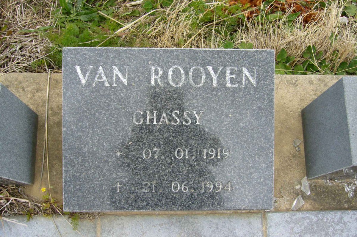 ROOYEN Chassy, van 1919-1994