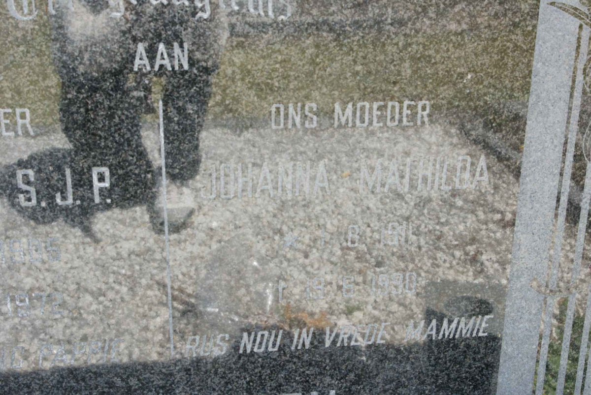 ROOYEN S.J.P., van  &amp; Johanna Mathilda 1911-1980