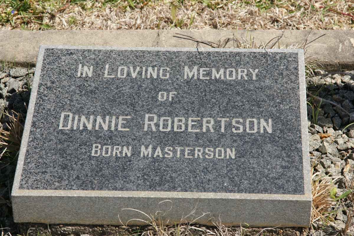 ROBERTSON Dinnie nee MASTERSON