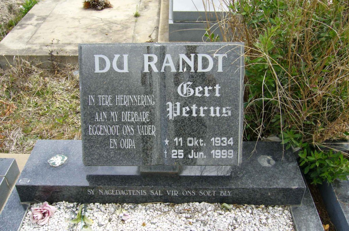 RANDT Gert Petrus, du 1934-1999