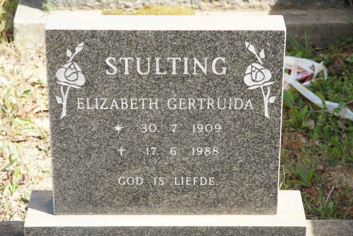 STULTING Elizabeth Gertruida 1909-1988