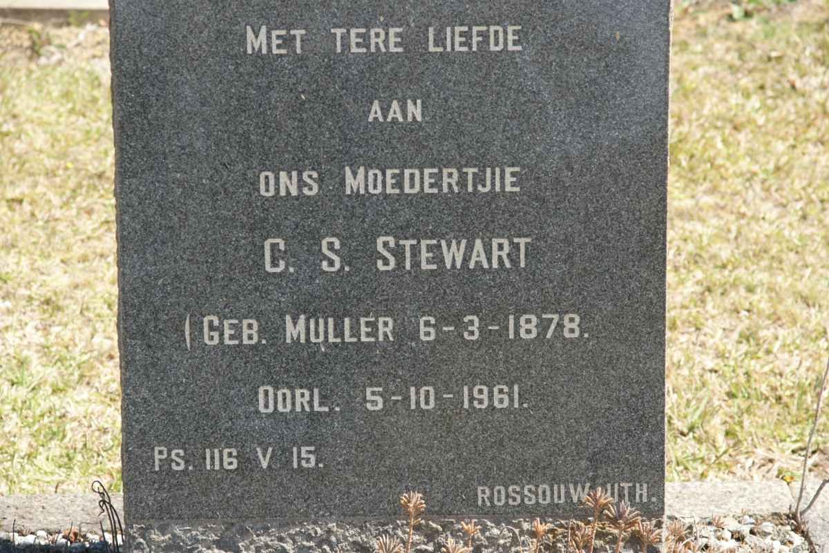 STEWART C.S. nee MULLER 1878-1961