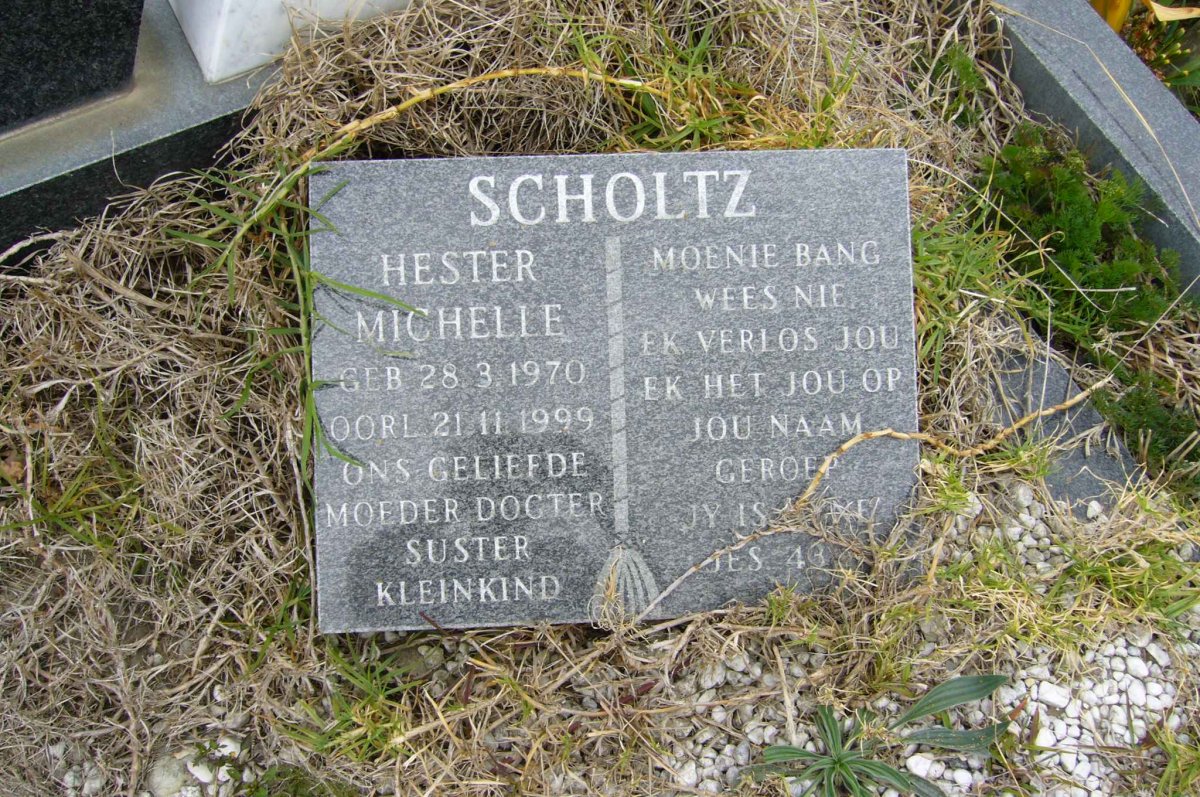 SCHOLTZ Hester Michelle 1970-1999