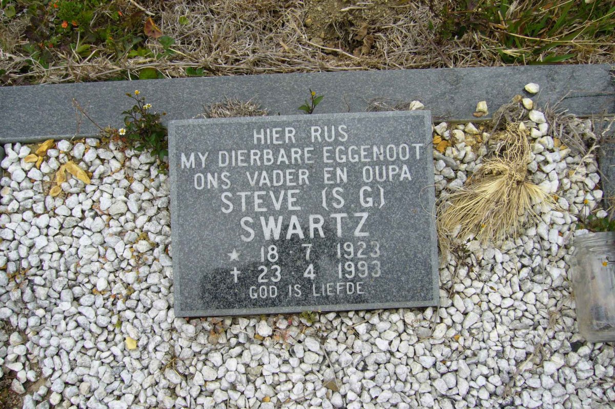 SWARTZ S.G. 1923-1993