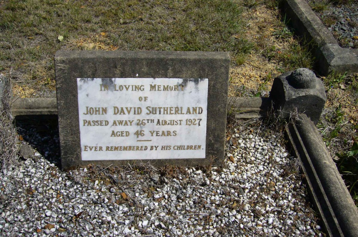 SUTHERLAND John David -1927