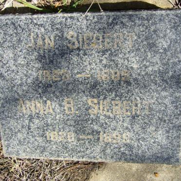 SIEBERT 1828-1885 &amp; Anna B. 1820-1898