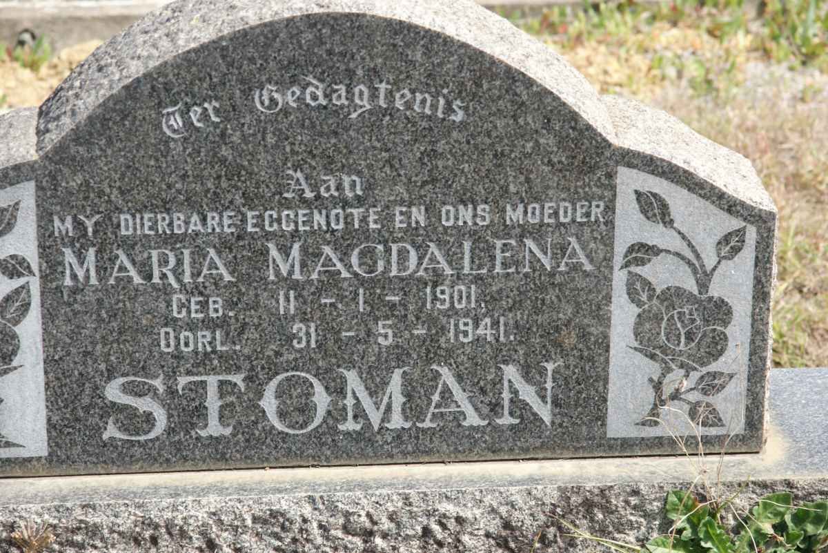 STOMAN Maria Magdalena 1901-1941