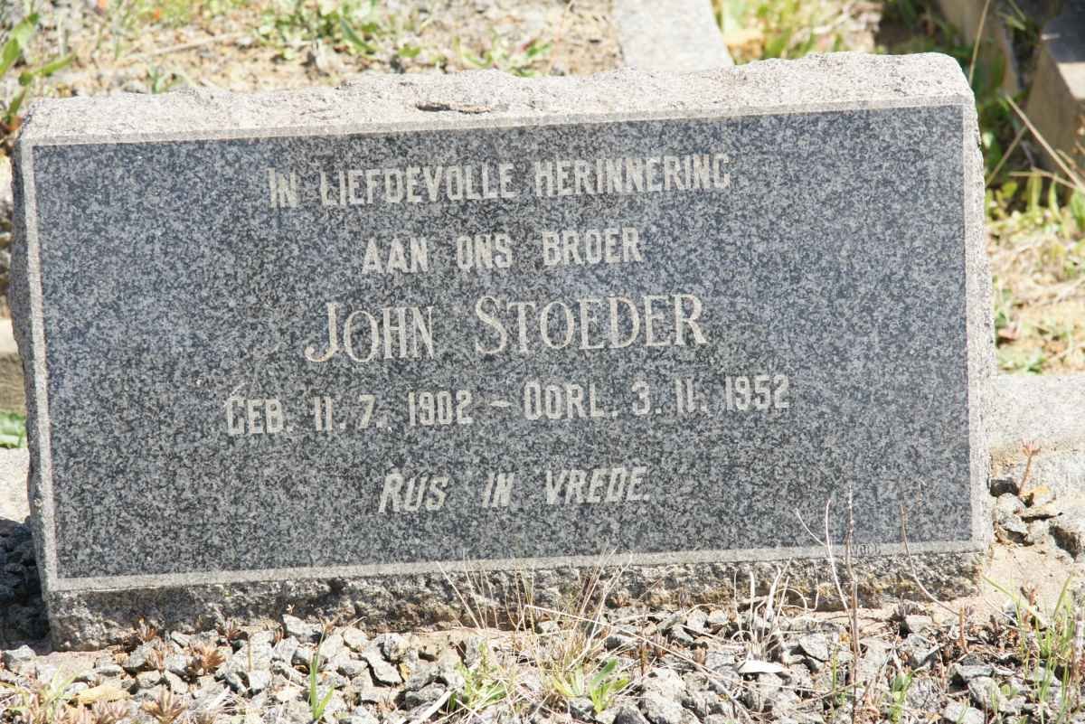 STOEDER John 1902-1952