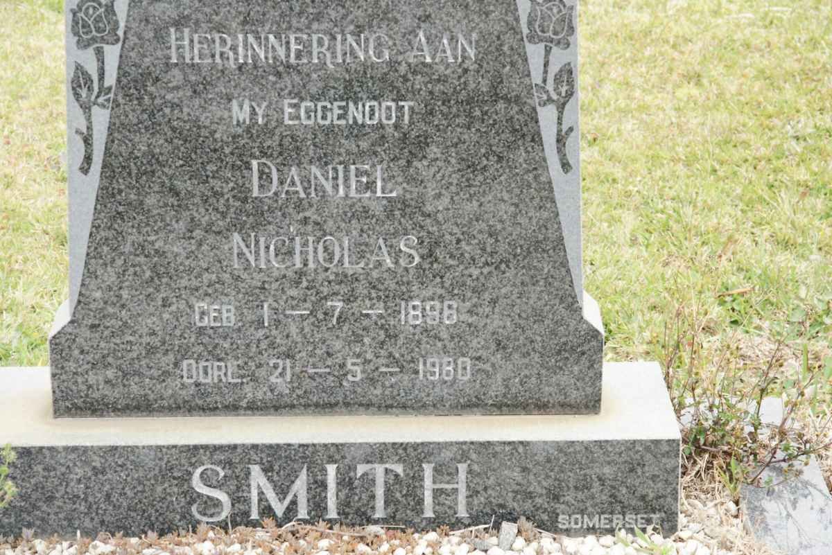 SMITH Daniel Nicholas 1896-1980