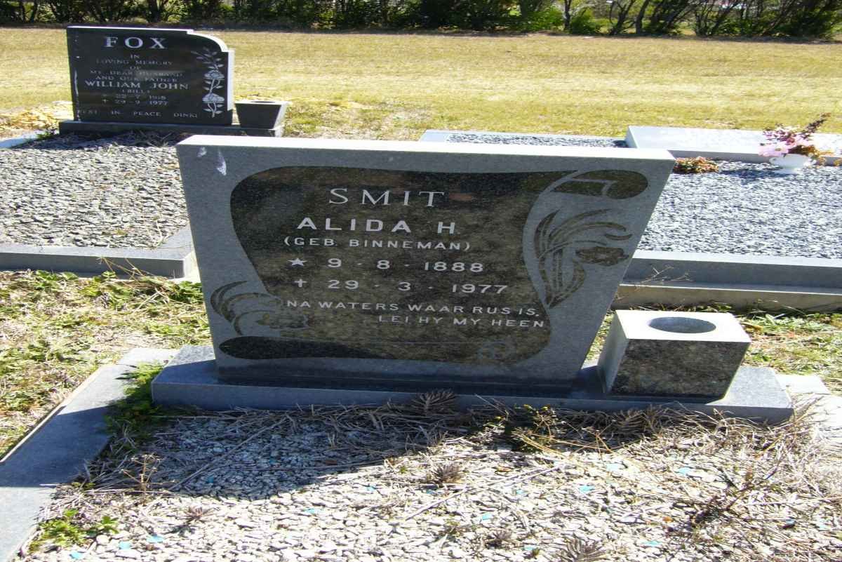 SMIT Alidah nee BINNEMAN 1888-1977
