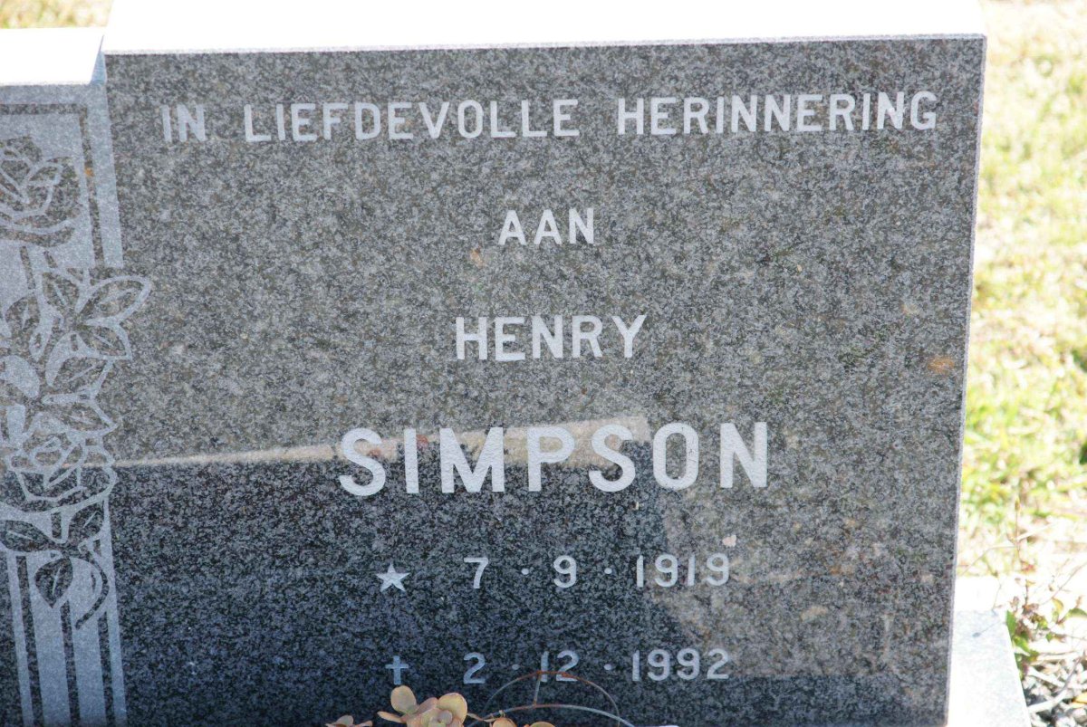 SIMPSON Henry 1919-1992