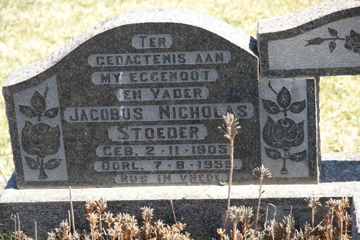 STOEDER Jacobus Nicholas 1905-1959