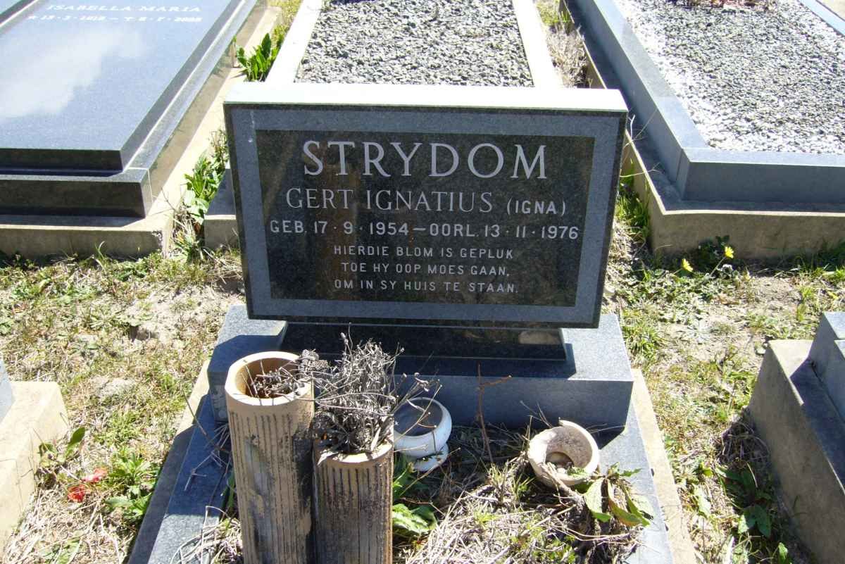 STRYDOM Gert Ignatius 1954-1976