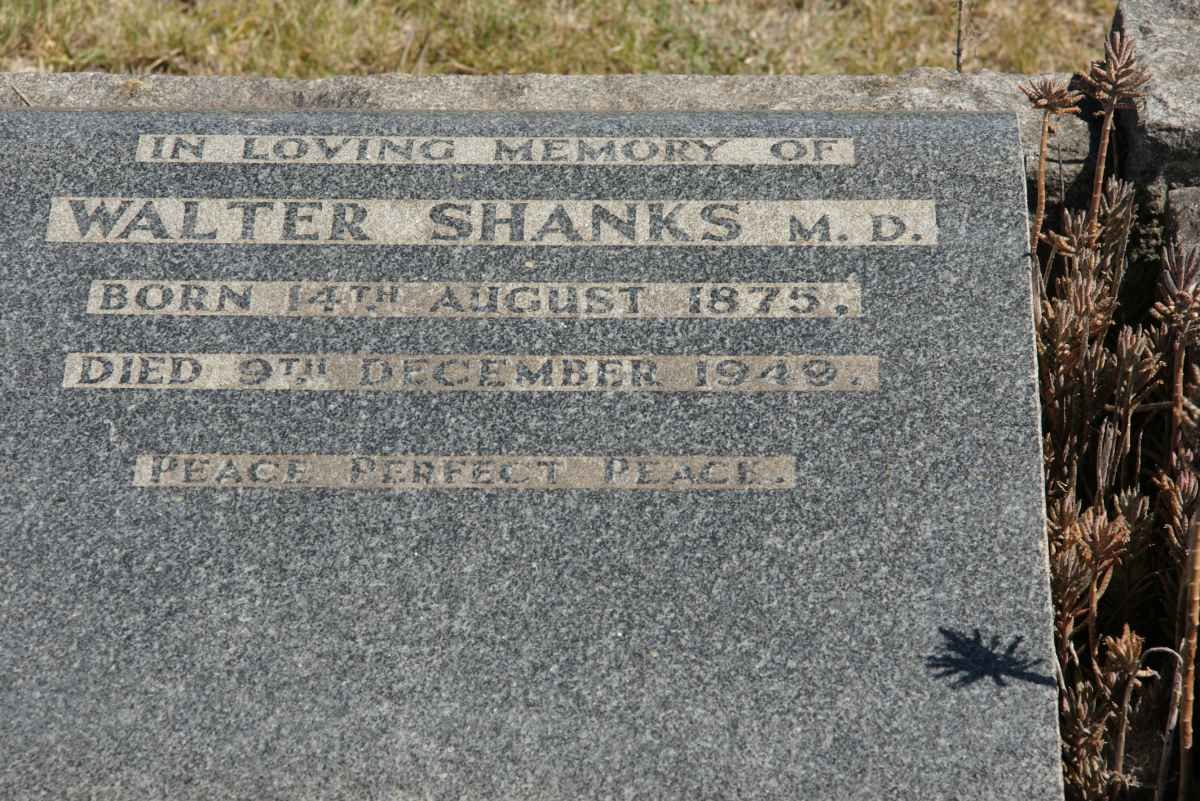 SHANKS Walter 1875-1949