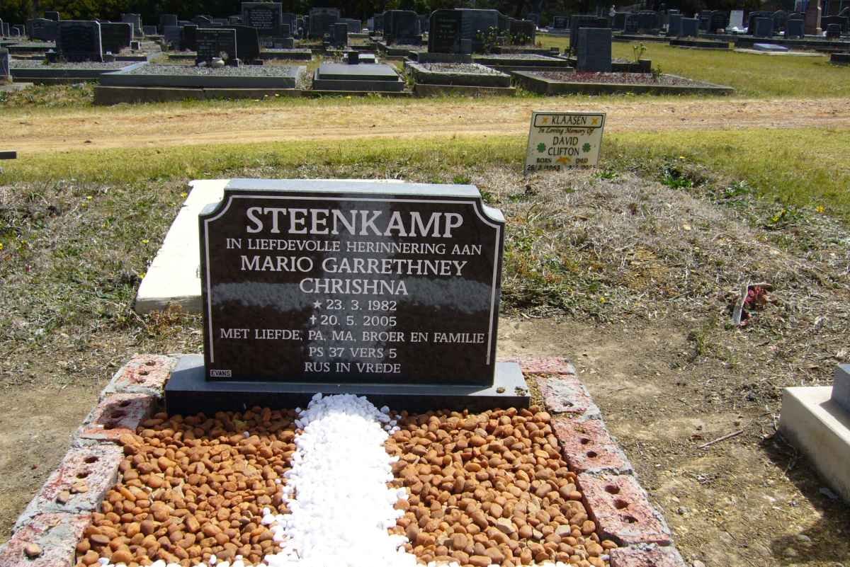 STEENKAMP Mario Garrethney Chrishna 1982-2005