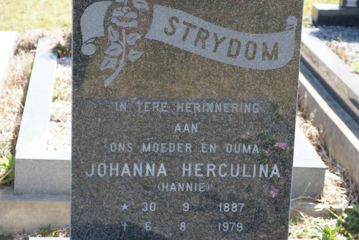 STRYDOM Johanna Herculina 1887-1979