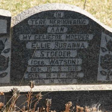 STOEDER Ellie Sussana WATSON 1916-1962
