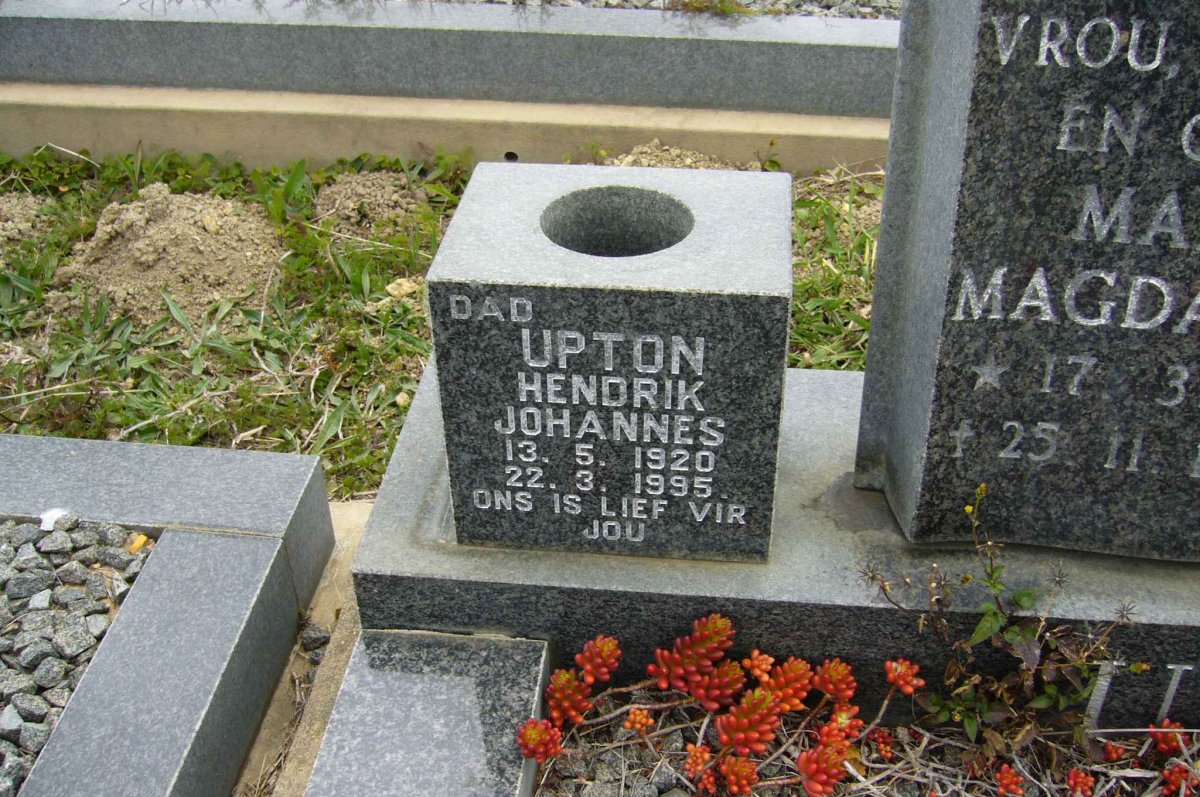 UPTON Hendrik Johannes 1920-1995