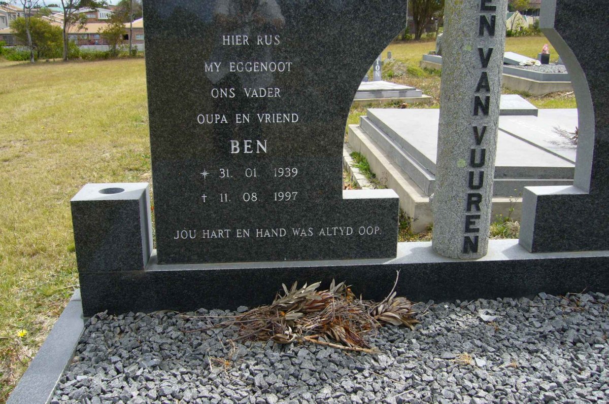 VUUREN Ben, jansen van 1939-1997