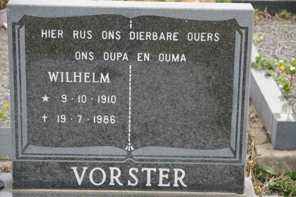 VORSTER Wilhelm 1910-1986