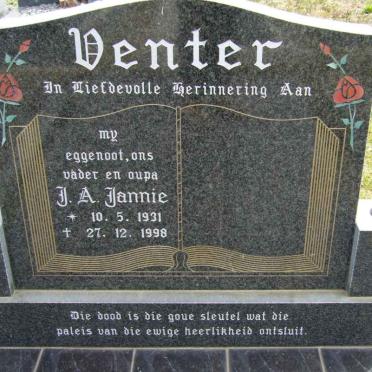 VORSTER J.A. 1931-1998