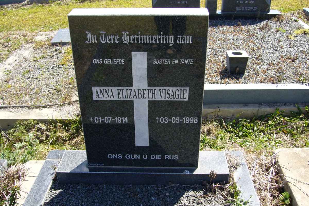 VISAGIE Anna Elizabeth 1914-1998