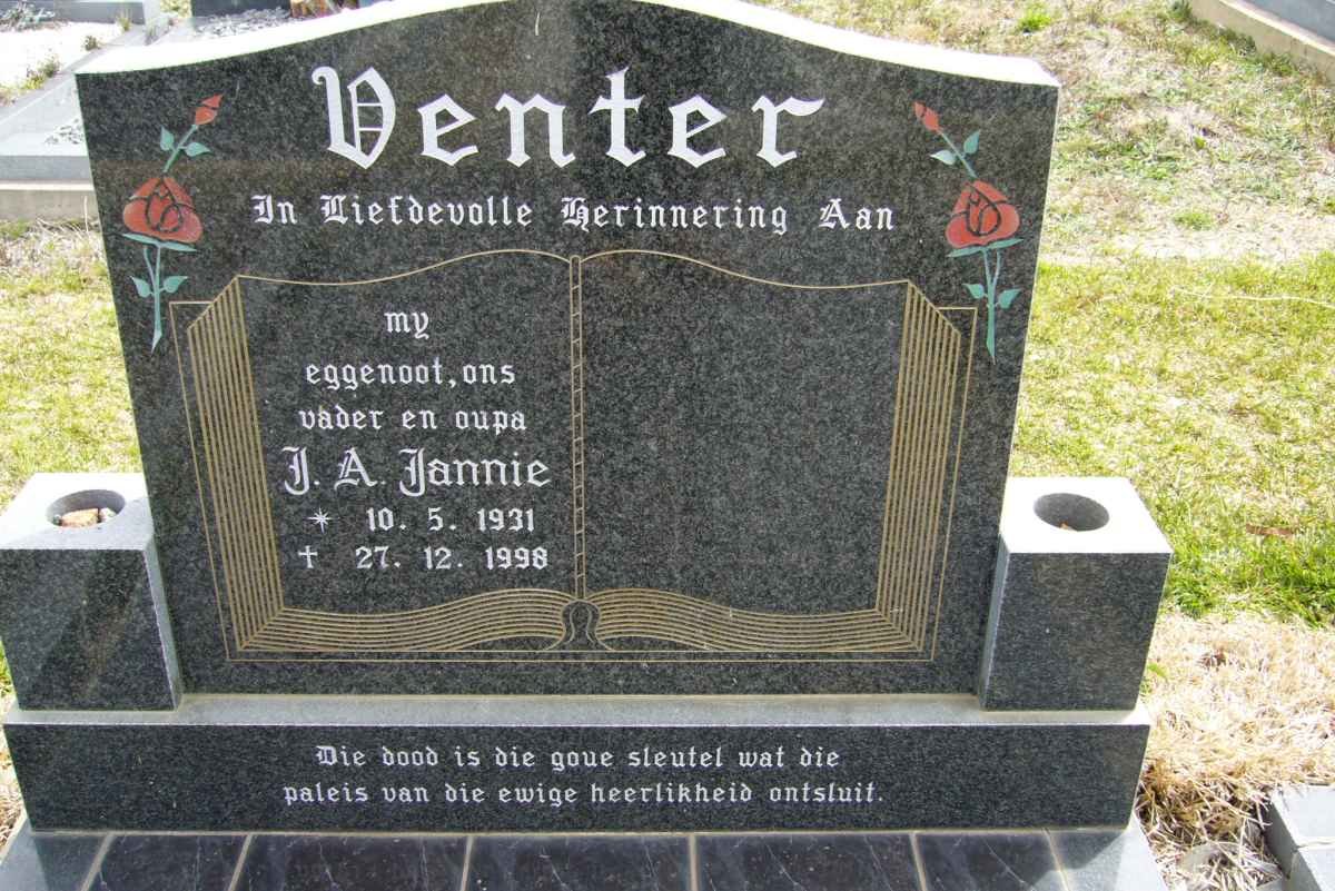 VORSTER J.A. 1931-1998