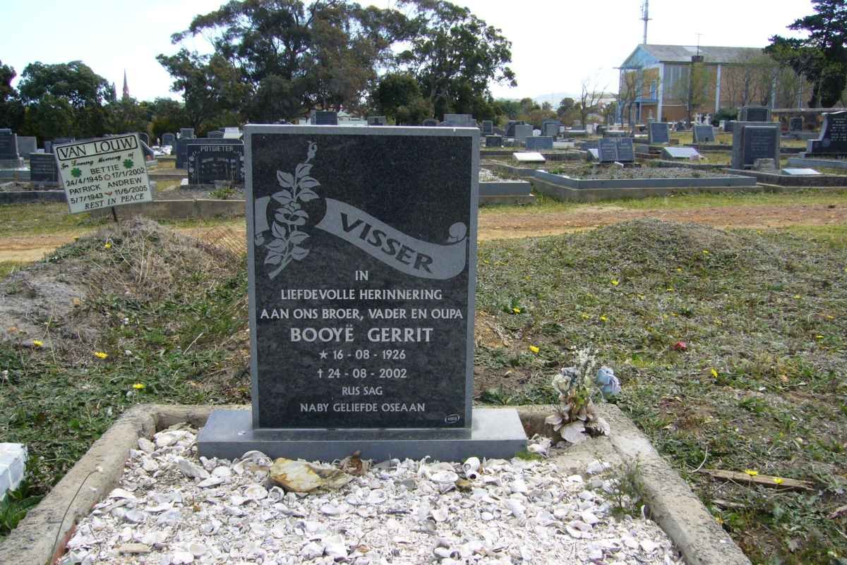 VISSER Booyë Gerrit 1926-2002