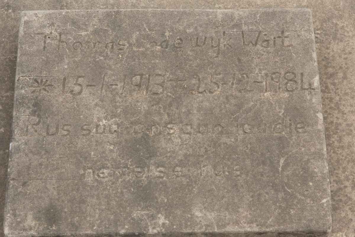 WAIT Thomas Endewyk 1913-1984