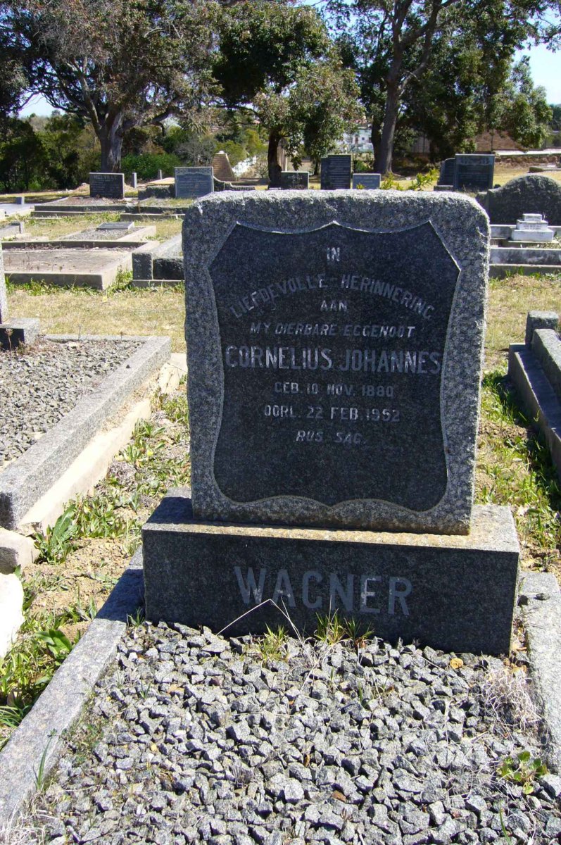 WAGNER Cornelius Johannes 1880-1952