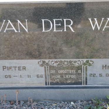WALT Pieter, van der 05-66  Hester 06-03