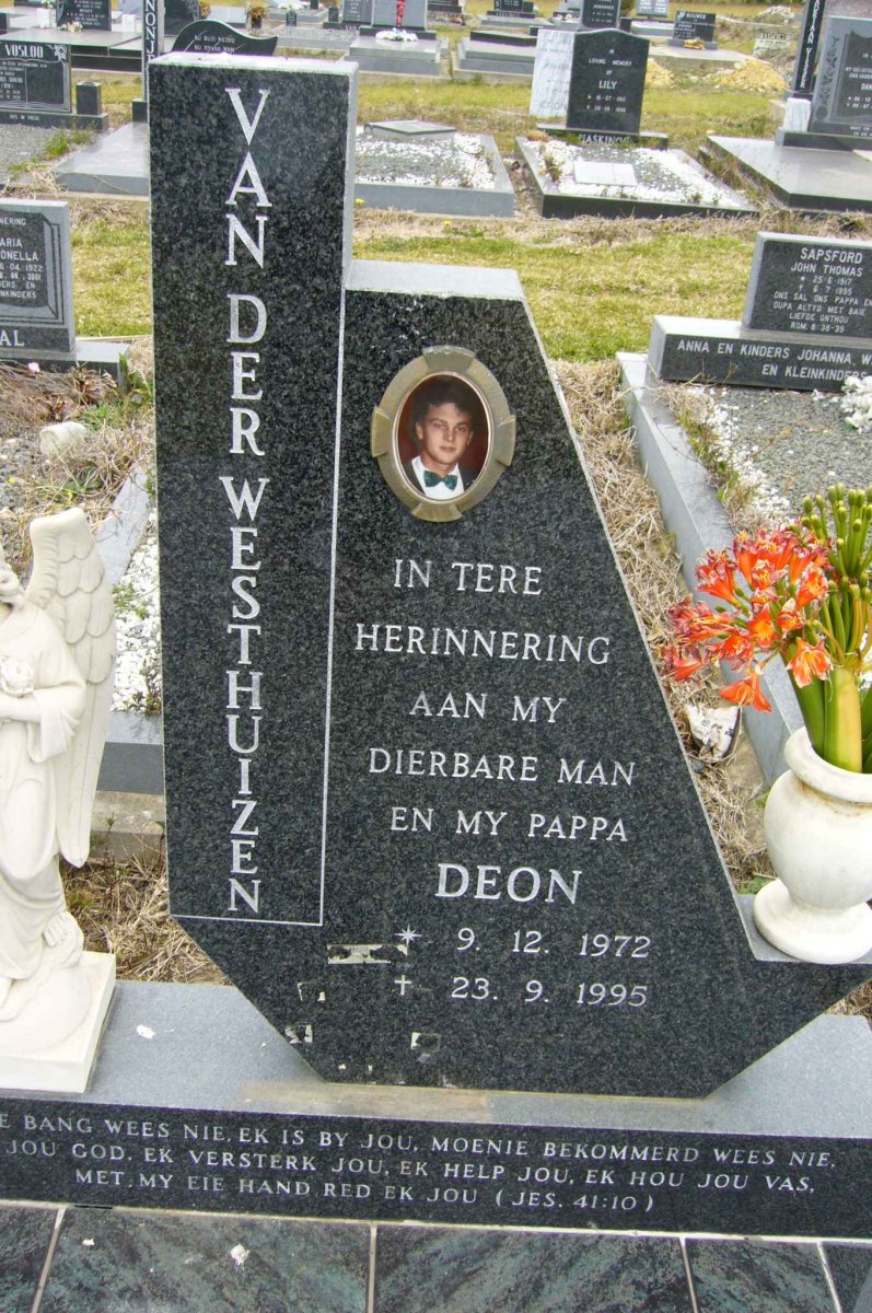 WESTHUIZEN Deon, van der 1972-1995