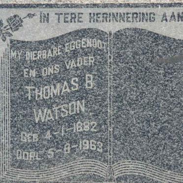 WATSON Thomas B. 1882-1963