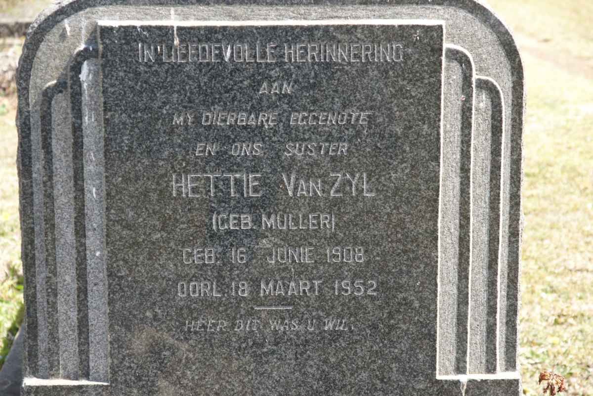 ZYL Hettie, van nee MULLER 1908-1952